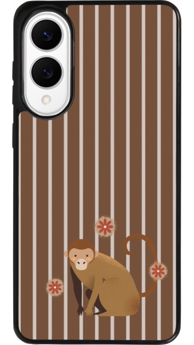 Samsung Galaxy S25 Edge Case Hülle - Silikon schwarz Monkey with stripes Samsung Galaxy S25 Edge Case Hülle - Silikon schwarz Monkey with stripes