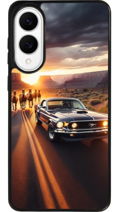 Samsung Galaxy S25 Edge Case Hülle - Silikon schwarz Mustang 69 Grand Canyon