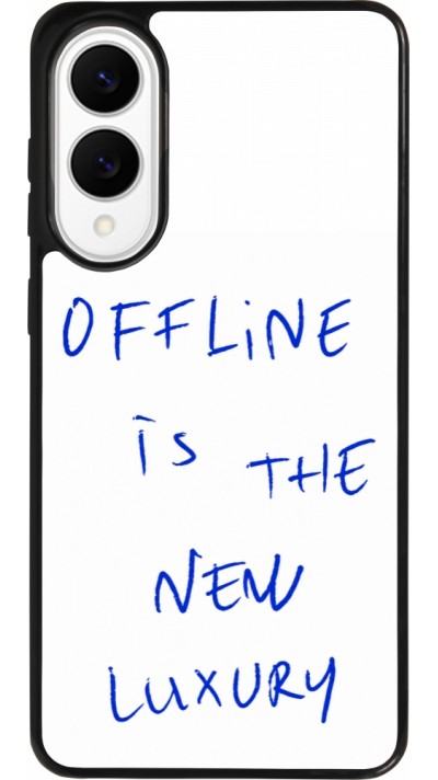 Coque Samsung Galaxy S25 Edge - Silicone rigide noir Offline is the new luxury