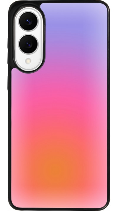 Samsung Galaxy S25 Edge Case Hülle - Silikon schwarz Orange Pink Blue Gradient