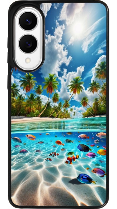 Samsung Galaxy S25 Edge Case Hülle - Silikon schwarz Strandparadies