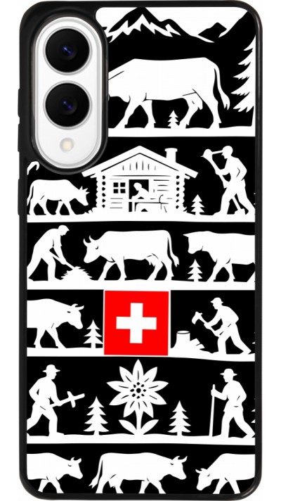 Samsung Galaxy S25 Edge Case Hülle - Silikon schwarz Poya Schweiz 1 schwarz