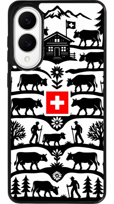 Samsung Galaxy S25 Edge Case Hülle - Silikon schwarz Poya Schweiz 3
