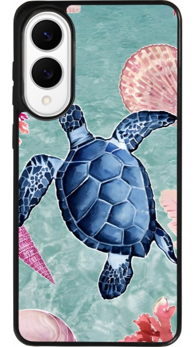 Samsung Galaxy S25 Edge Case Hülle - Silikon schwarz Preppy Turtle