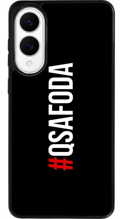 Samsung Galaxy S25 Edge Case Hülle - Silikon schwarz Qsafoda 1