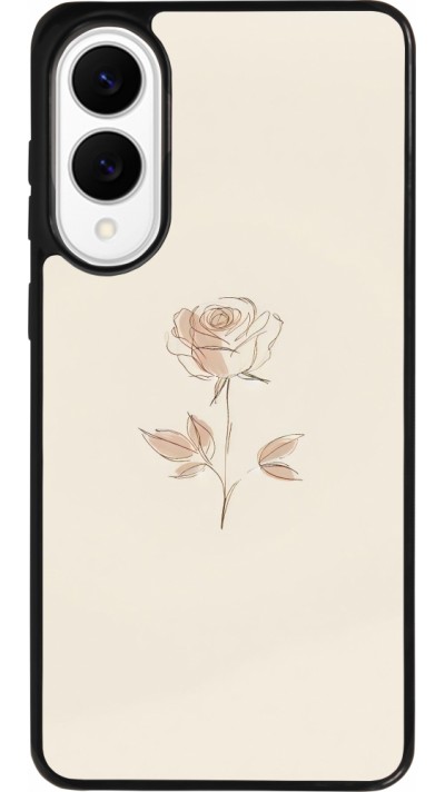 Samsung Galaxy S25 Edge Case Hülle - Silikon schwarz Rosa Sand Minimalistisch
