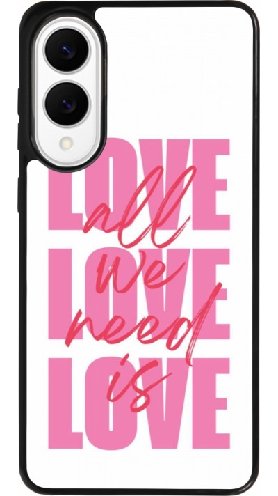 Coque Samsung Galaxy S25 Edge - Silicone rigide noir Saint Valentines Day 26 Love all we need is