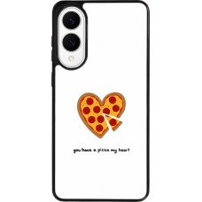 Coque Samsung Galaxy S25 Edge - Silicone rigide noir Saint Valentines Day 26 You have my pizza heart