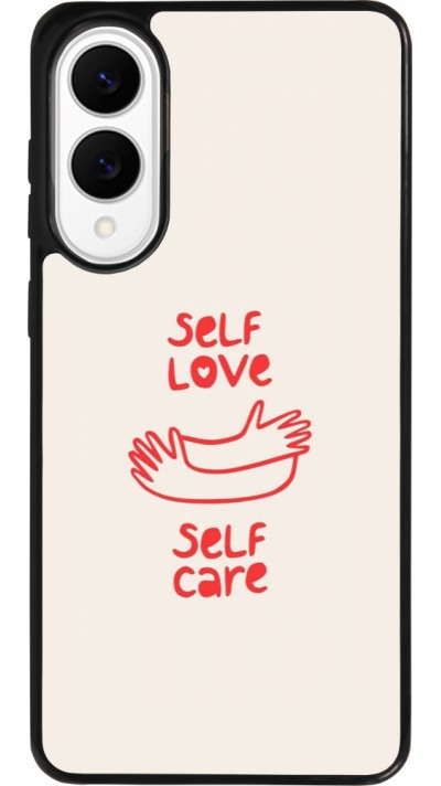 Coque Samsung Galaxy S25 Edge - Silicone rigide noir Saint Valentines Day 26 Self love self care