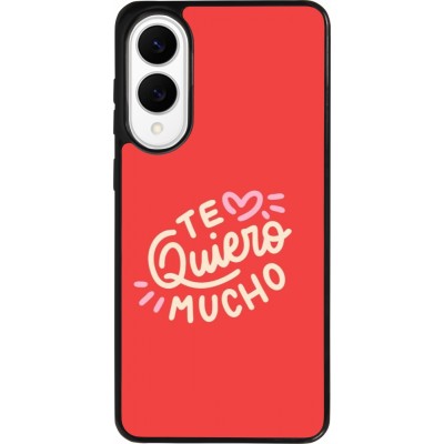 Samsung Galaxy S25 Edge Case Hülle - Silikon schwarz Saint Valentines Day 26 Te quiero mucho