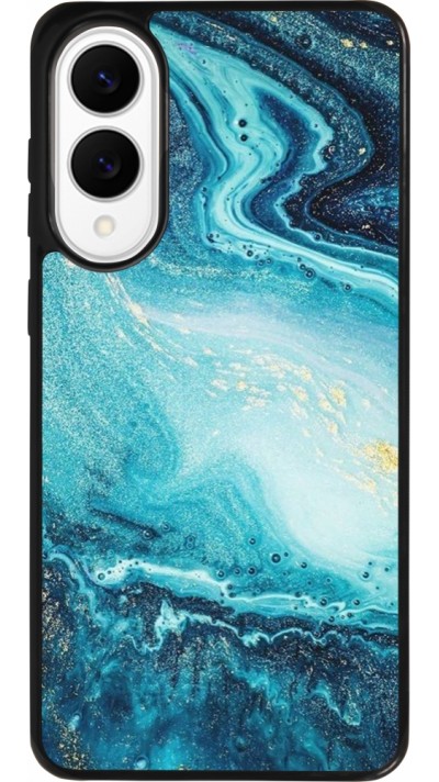 Samsung Galaxy S25 Edge Case Hülle - Silikon schwarz Sea Foam Blue