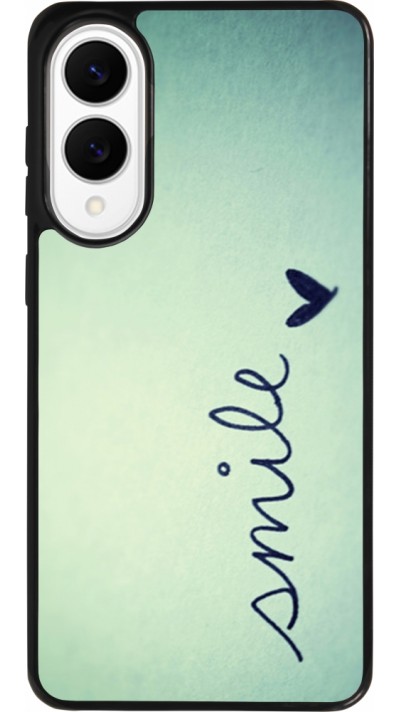 Samsung Galaxy S25 Edge Case Hülle - Silikon schwarz Smile