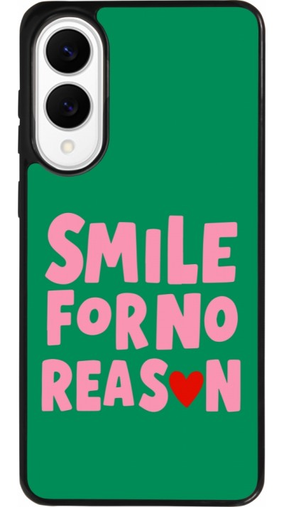 Samsung Galaxy S25 Edge Case Hülle - Silikon schwarz Smile for no reason 2026