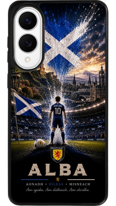 Coque Samsung Galaxy S25 Edge - Silicone rigide noir Football Écosse splash 2026