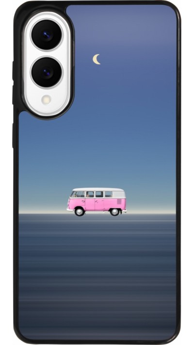 Samsung Galaxy S25 Edge Case Hülle - Silikon schwarz Spring 23 pink bus