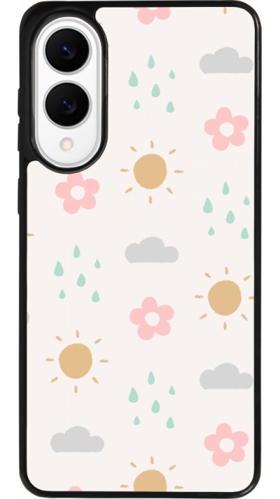 Samsung Galaxy S25 Edge Case Hülle - Silikon schwarz Spring 23 weather