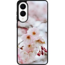Samsung Galaxy S25 Edge Case Hülle - Silikon schwarz Cherry tree Spring 2026