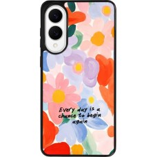 Samsung Galaxy S25 Edge Case Hülle - Silikon schwarz Every day is a chance Spring 2026