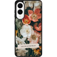 Samsung Galaxy S25 Edge Case Hülle - Silikon schwarz Full Bloom Spring 2026