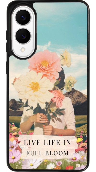 Coque Samsung Galaxy S25 Edge - Silicone rigide noir Live life in full moon Spring 2026