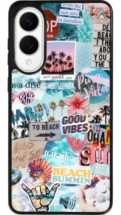 Samsung Galaxy S25 Edge Case Hülle - Silikon schwarz Summer 20 collage