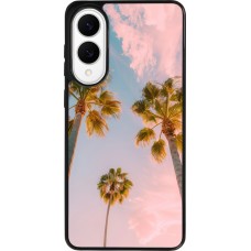 Samsung Galaxy S25 Edge Case Hülle - Silikon schwarz Summer 2025 Palmiers