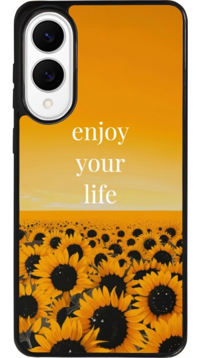 Coque Samsung Galaxy S25 Edge - Silicone rigide noir Summer 2026 Enjoy your life