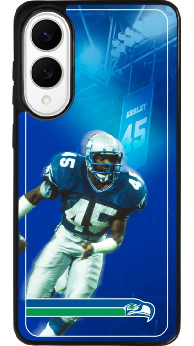 Samsung Galaxy S25 Edge Case Hülle - Silikon schwarz Super Bowl 26 Seattle 1
