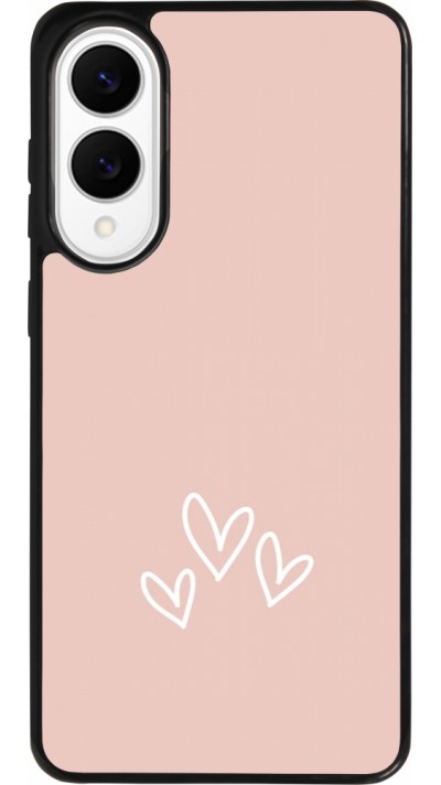 Samsung Galaxy S25 Edge Case Hülle - Silikon schwarz Valentine 2023 three minimalist hearts Samsung Galaxy S25 Edge Case Hülle - Silikon schwarz Valentine 2023 three minimalist hearts