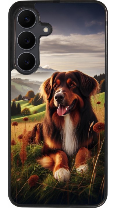 Samsung Galaxy S25 FE Case Hülle - Silikon schwarz Hund Land Schweiz