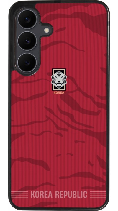 Samsung Galaxy S25 FE Case Hülle - Silikon schwarz Südkorea 2026 personalisierbares Fussballtrikot
