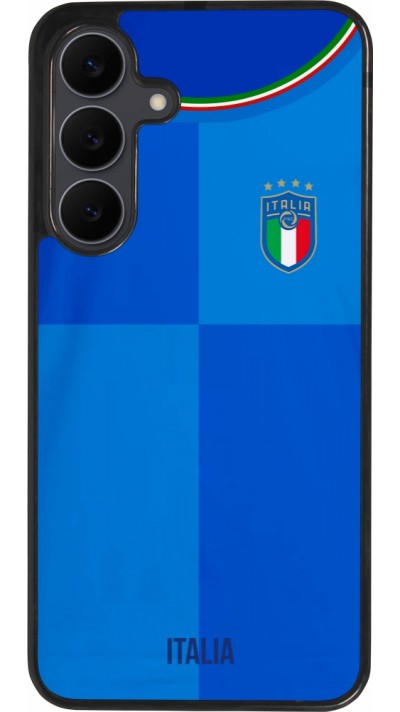 Samsung Galaxy S25 FE Case Hülle - Silikon schwarz Italien 2022 personalisierbares Fußballtrikot