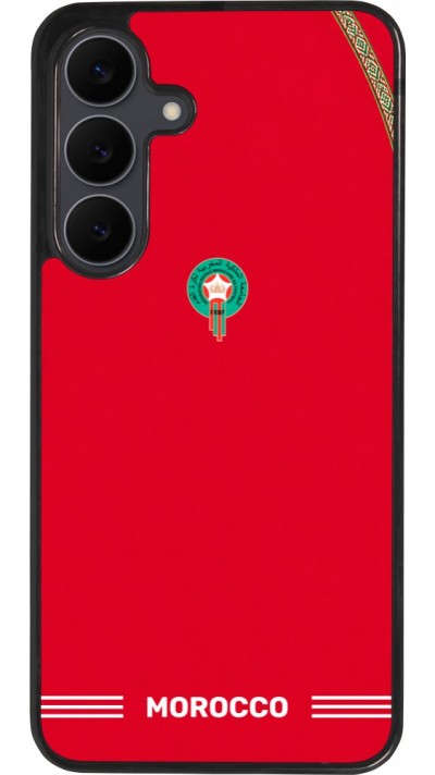 Samsung Galaxy S25 FE Case Hülle - Silikon schwarz Marokko 2026 personalisierbares Fussballtrikot