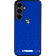Samsung Galaxy S25 FE Case Hülle - Silikon schwarz Usbekistan 2026 personalisierbares Fussballtrikot