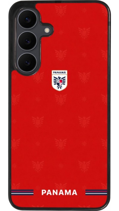 Samsung Galaxy S25 FE Case Hülle - Silikon schwarz Panama 2026 personalisierbares Fussballtrikot