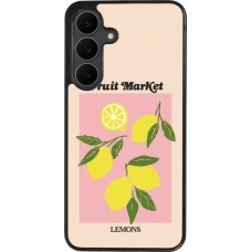 Samsung Galaxy S25 FE Case Hülle - Silikon schwarz Fruit market lemons 2026