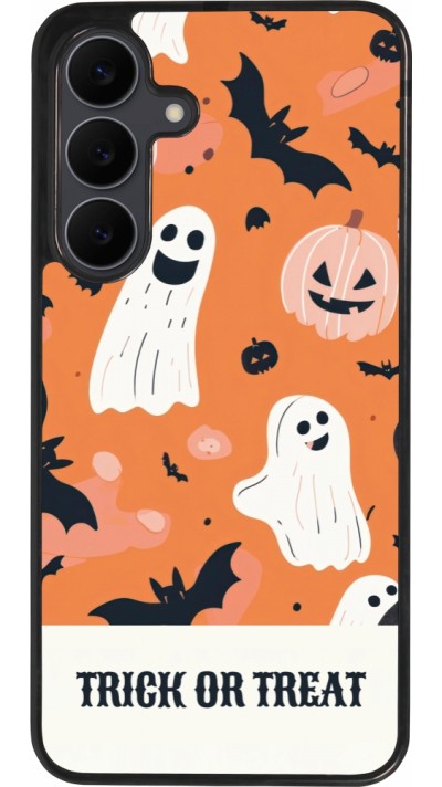 Samsung Galaxy S25 FE Case Hülle - Silikon schwarz Halloween 2025 Trick treat