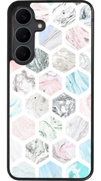 Samsung Galaxy S25 FE Case Hülle - Silikon schwarz Marble Everything