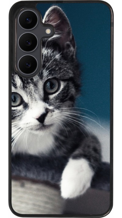 Samsung Galaxy S25 FE Case Hülle - Silikon schwarz Meow 23