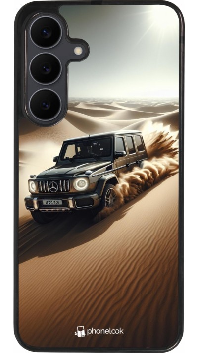 Samsung Galaxy S25 FE Case Hülle - Silikon schwarz Mercedes G Drift Wueste