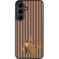 Samsung Galaxy S25 FE Case Hülle - Silikon schwarz Monkey with stripes
