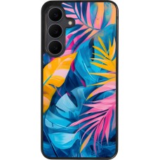 Samsung Galaxy S25 FE Case Hülle - Silikon schwarz Palms Blue