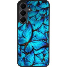 Samsung Galaxy S25 FE Case Hülle - Silikon schwarz Papillon bleu