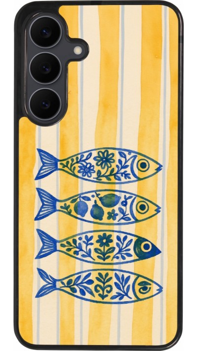 Coque Samsung Galaxy S25 FE - Silicone rigide noir Portuguese fish 2026