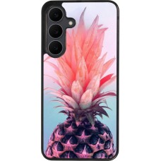 Samsung Galaxy S25 FE Case Hülle - Silikon schwarz Purple Pink Pineapple
