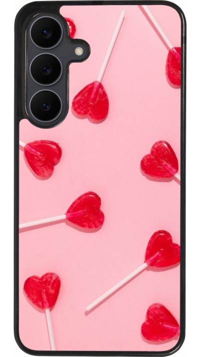 Samsung Galaxy S25 FE Case Hülle - Silikon schwarz Saint Valentines Day 26 Lollipop