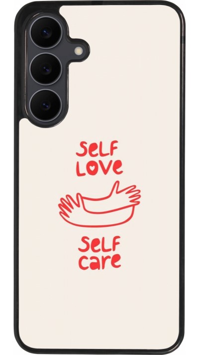 Samsung Galaxy S25 FE Case Hülle - Silikon schwarz Saint Valentines Day 26 Self love self care