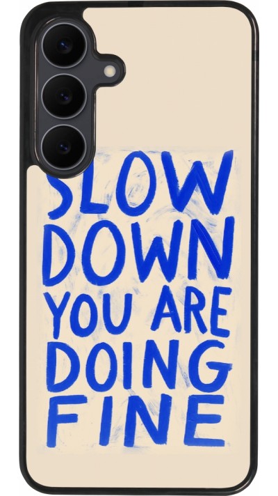 Coque Samsung Galaxy S25 FE - Silicone rigide noir Slow down 2026