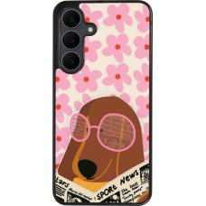 Samsung Galaxy S25 FE Case Hülle - Silikon schwarz Dog with newspaper Spring 2026