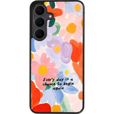 Samsung Galaxy S25 FE Case Hülle - Silikon schwarz Every day is a chance Spring 2026